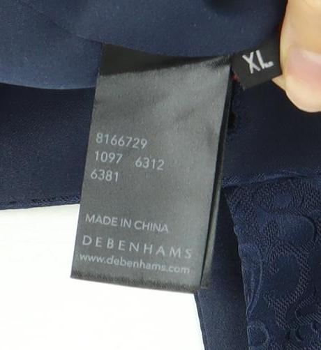 Debenhams Men's Blue Floral XL Waistcoat