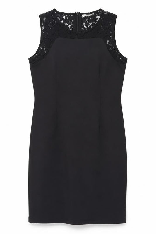 Koton Women's Black Sheath Dress, Size L, Elegant Business