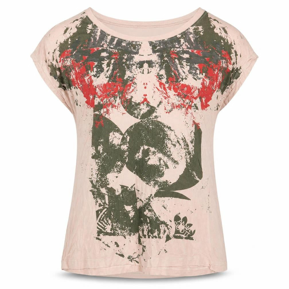 Anna Scott Women's Pink Floral Print T-Shirt