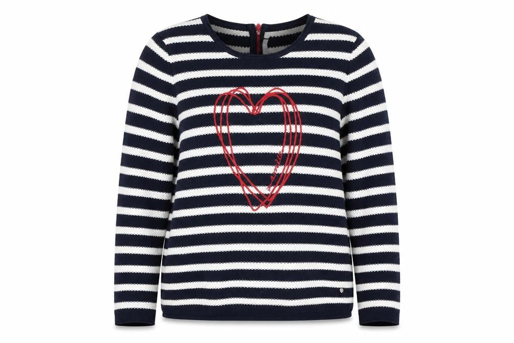 RABE Women's Blue Striped Pullover Jumper, Size 14