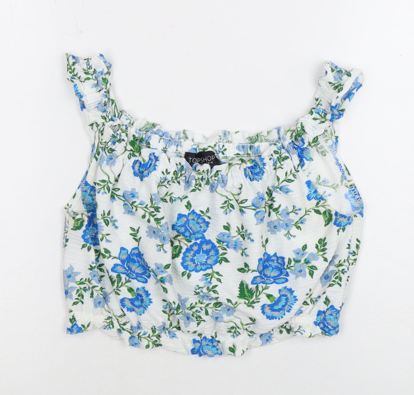 Topshop Women's Floral Camisole Blouse, Multicoloured, Size 10