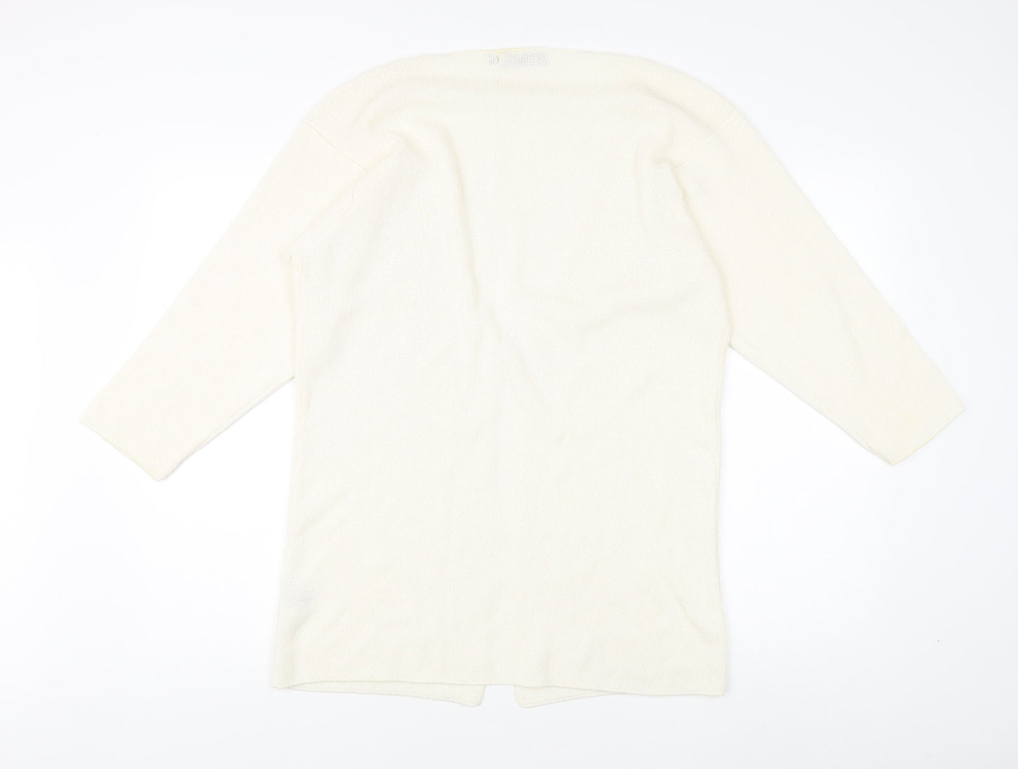 Gaeltarra Women's Ivory Open Front Cardigan Knit Style