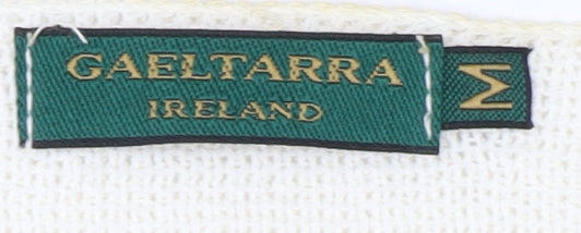 Gaeltarra Women's Ivory Open Front Cardigan Knit Style