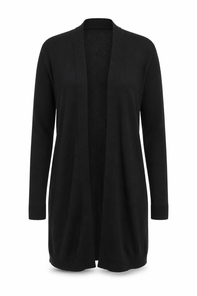 Warehouse Women's Black Open Front Cardigan Size 12