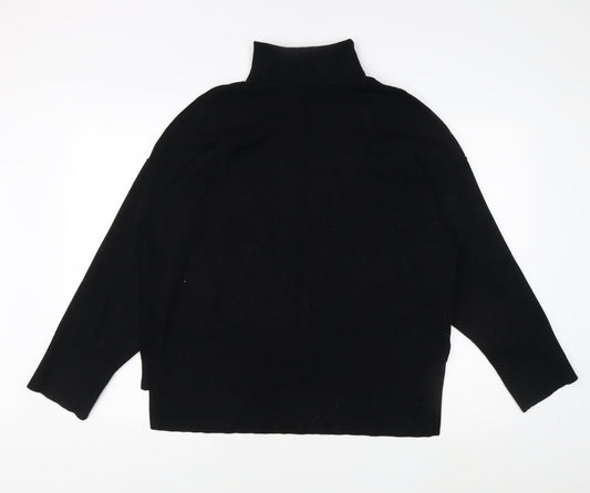 Vila Women's Black Long Sleeve High Neck Jumper