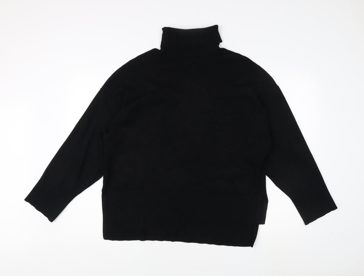 Vila Women's Black Long Sleeve High Neck Jumper