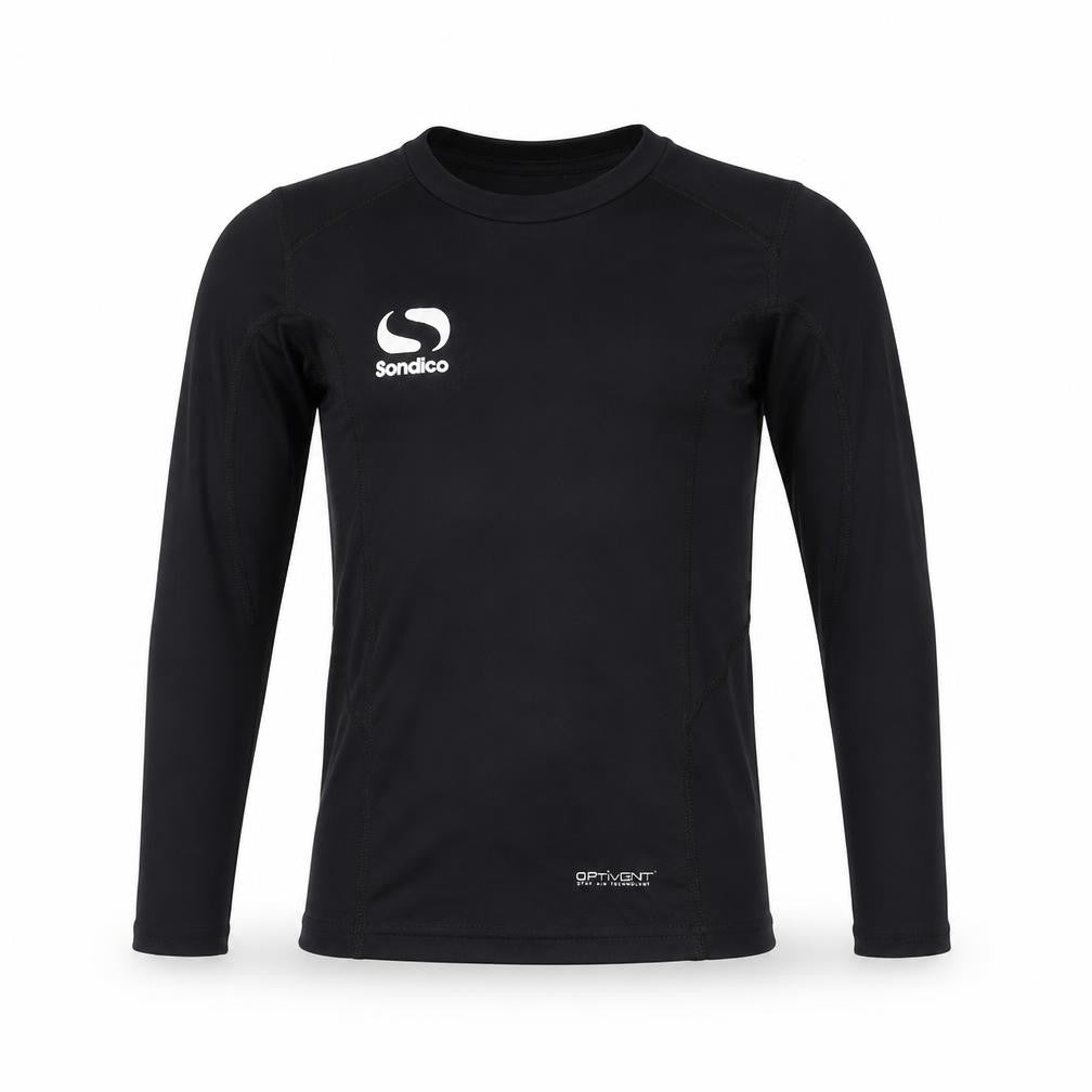Sondico Boys Black Long Sleeve Sports Jersey Top 6 Years