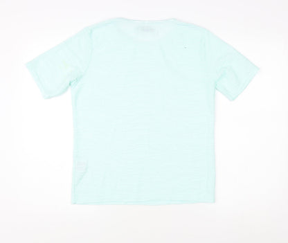 Back view of Honor Millburn Women's Green T-Shirt S Short Sleeve