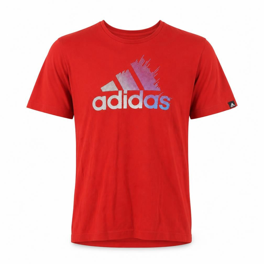 Adidas Men’s Red Graphic Print T-Shirt, Size S