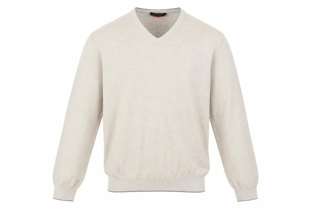 Pierre Cardin Men's Beige V-Neck Pullover Jumper L