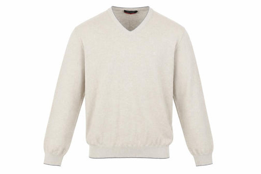 Pierre Cardin Men's Beige V-Neck Pullover Jumper L