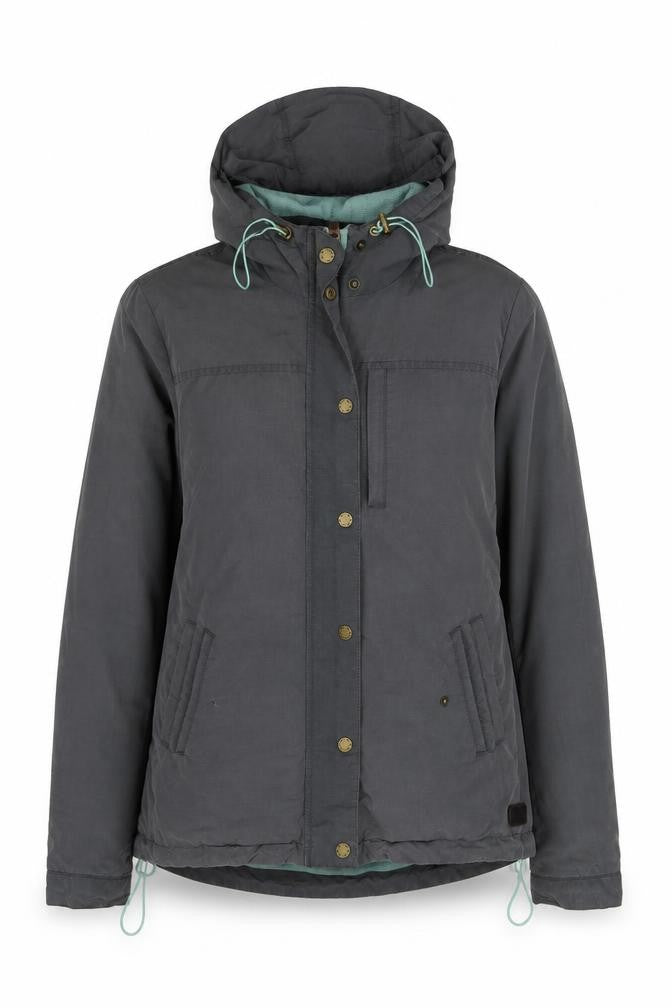 FatFace Women's Grey Jacket Size 10 Hooded Vintage