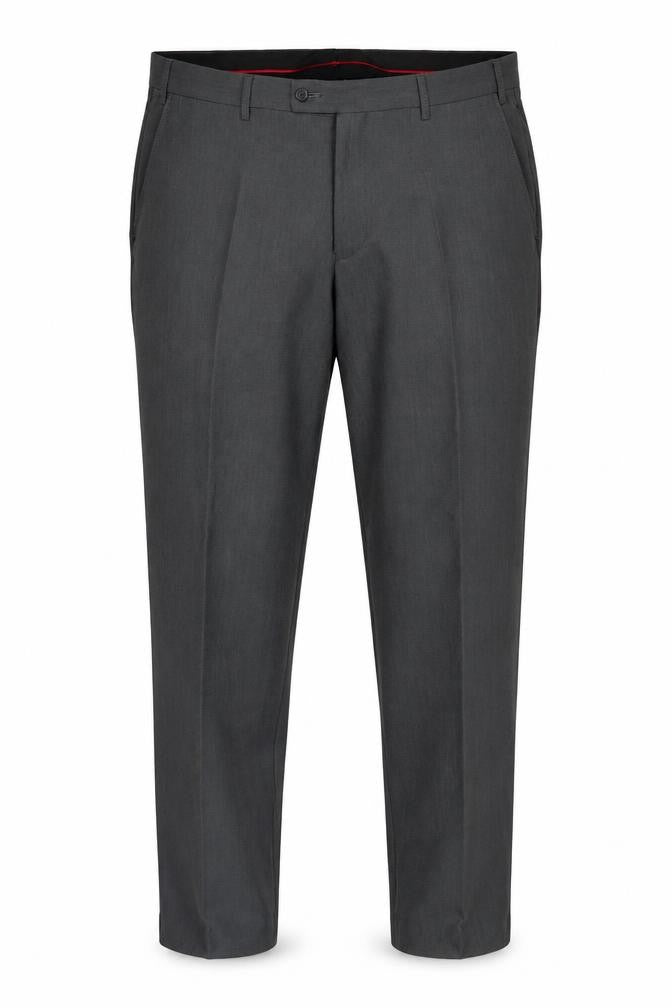 Bossi Men's Grey Trousers, Size 38, Formal Style