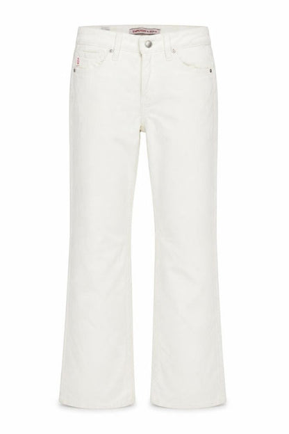 Superdry Women's White Flared Trousers, Size 26