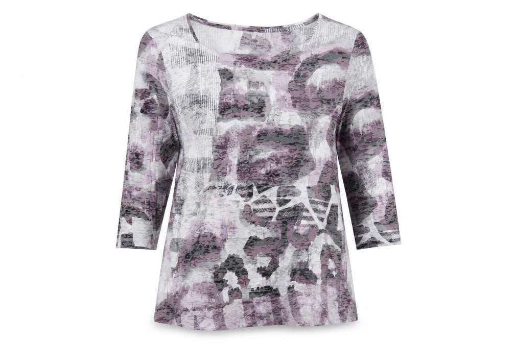 Women's Multicoloured Geometric T-Shirt Size 14