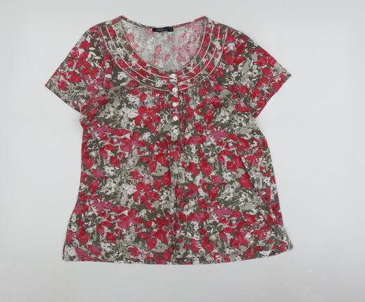 Dash Women's Multicoloured Floral Blouse Size 14