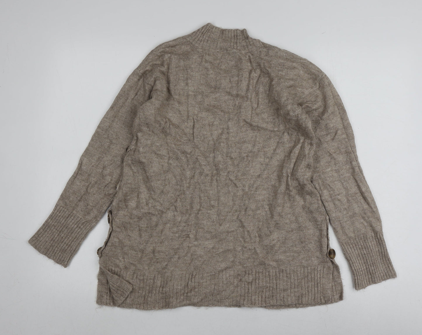 JoJo Maman Bébé Beige V-Neck Pullover Jumper, S, Women