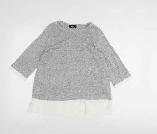 Wallis Women's Grey Tunic Jumper Size 10