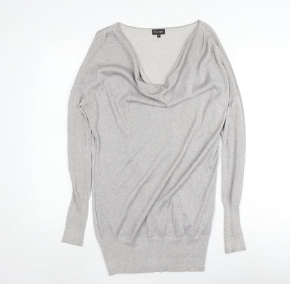 Phase Eight Women's Silver Knit Pullover Jumper, Size 12