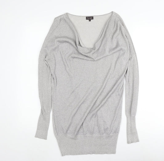 Phase Eight Women's Silver Knit Pullover Jumper, Size 12