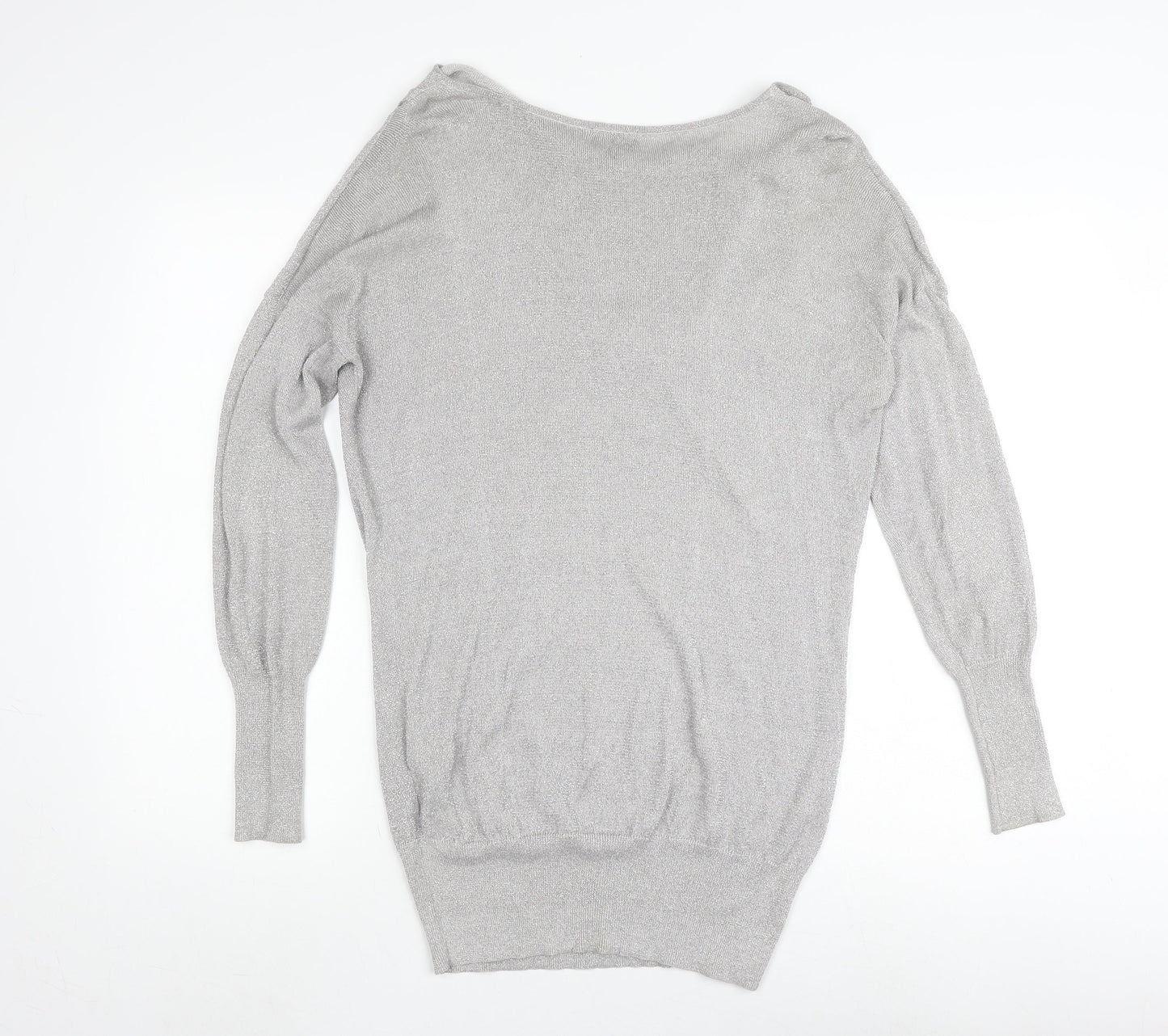 Phase Eight Women's Silver Knit Pullover Jumper, Size 12