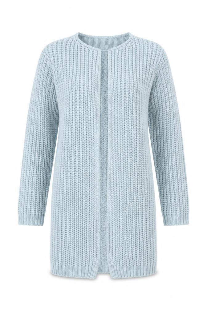 Cotton Traders Women's Blue Open Front Cardigan Size 14