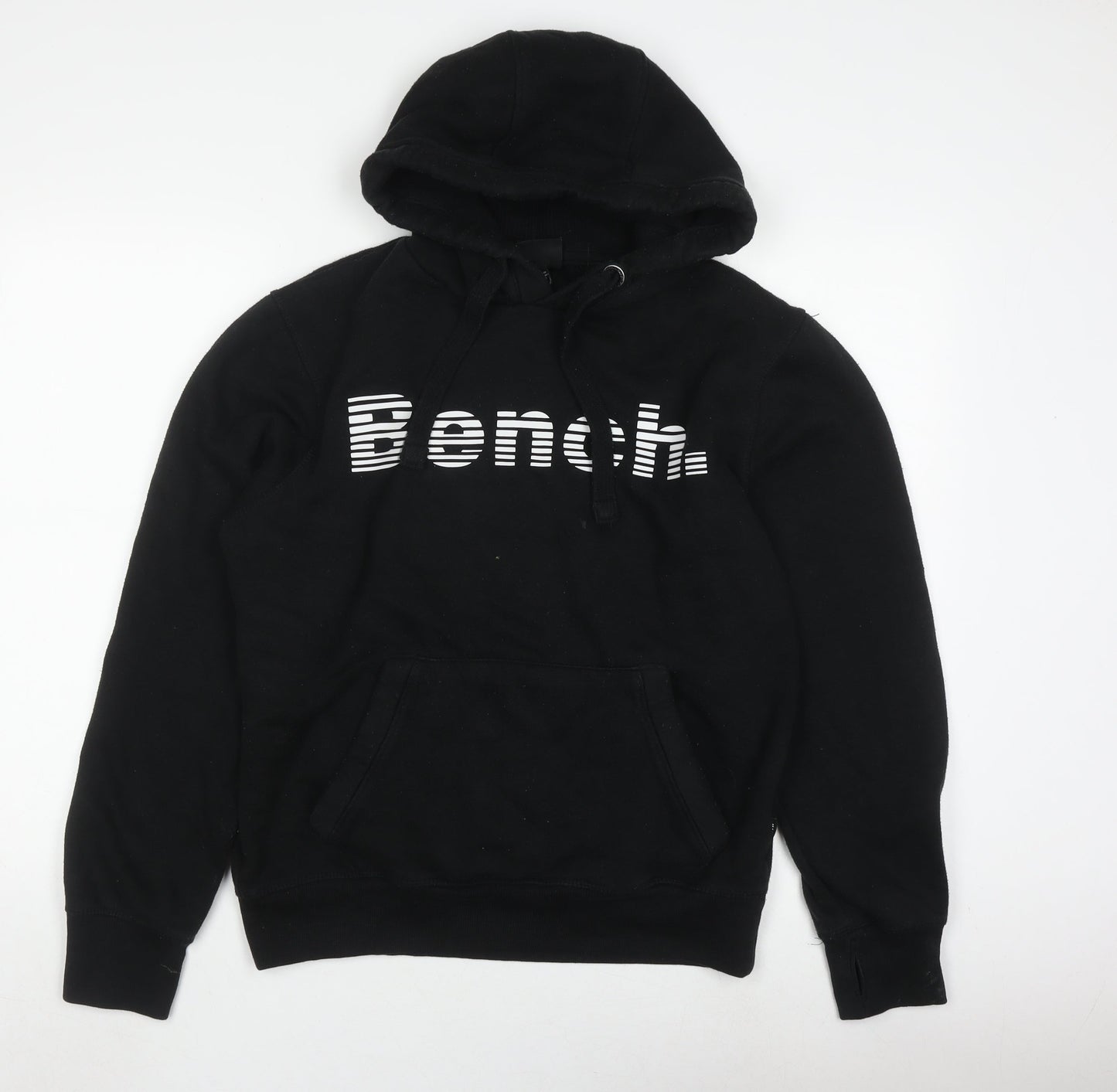 Bench Mens Black Graphic hoodie Size S