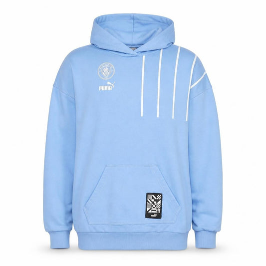 Puma Men's Blue Pullover Hoodie Size M