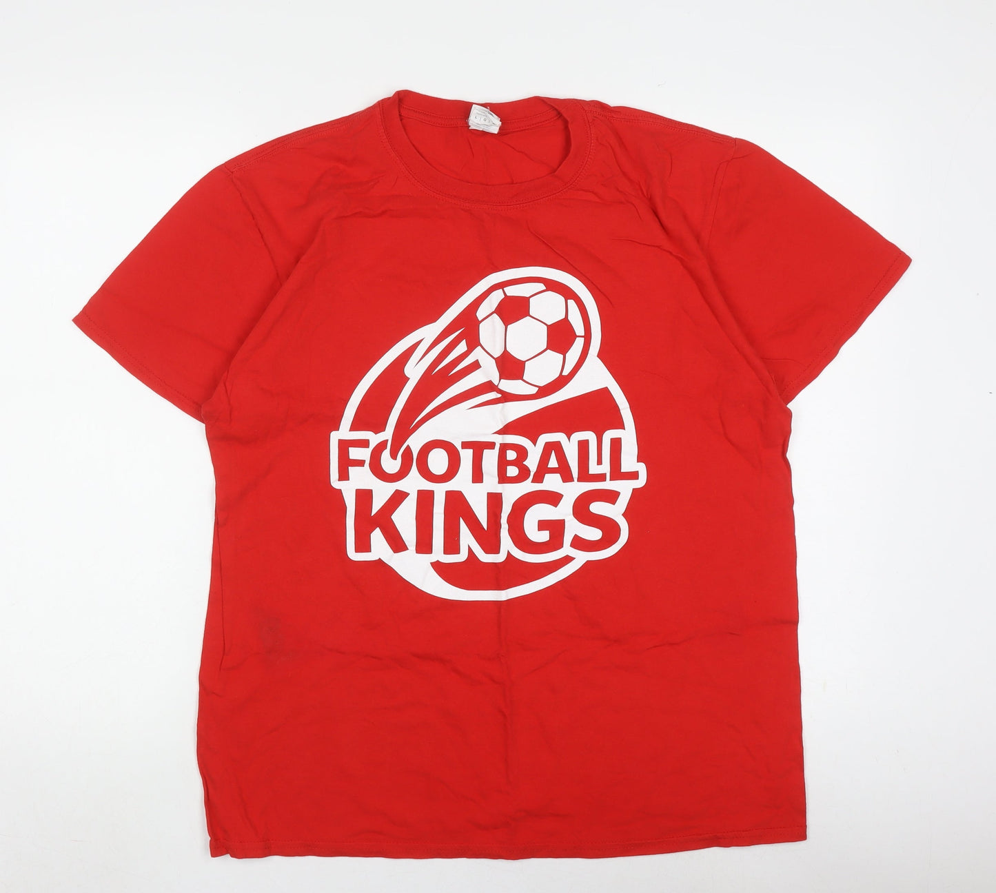 Gildan Mens Red Sports T-Shirt Size L