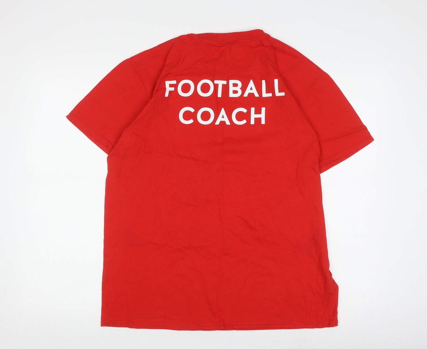 Gildan Mens Red Sports T-Shirt Size L