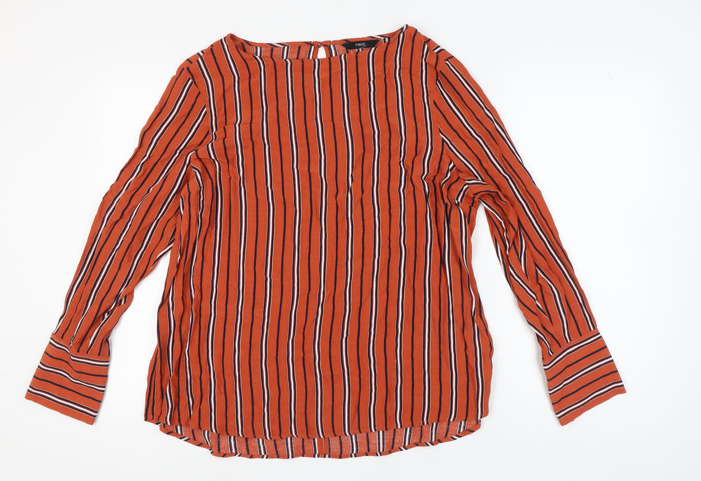 Next Women's Multicoloured Striped Blouse Size 18