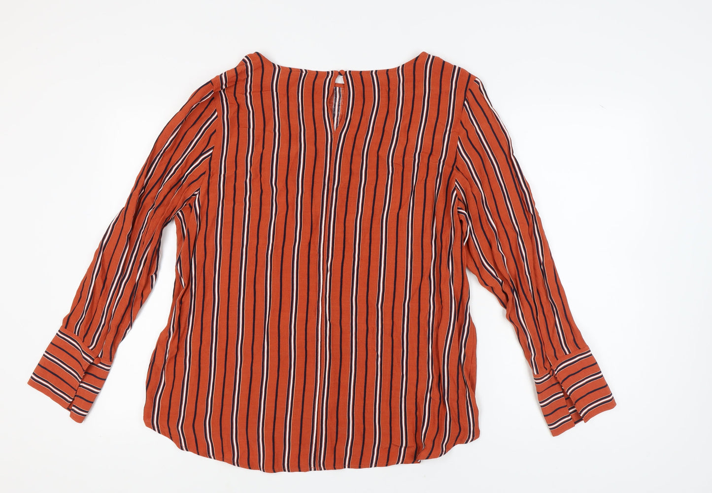 Next Women's Multicoloured Striped Blouse Size 18
