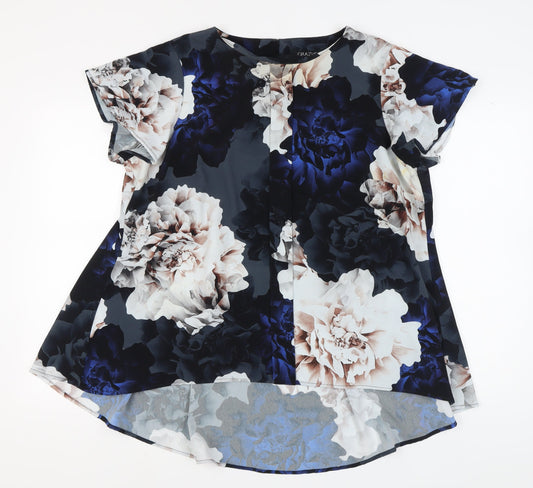 GRAZIA Women's Multicoloured Floral Tunic Blouse Size 22