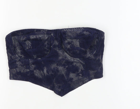 Missguided Women's Blue Strapless Camisole Top Size 8