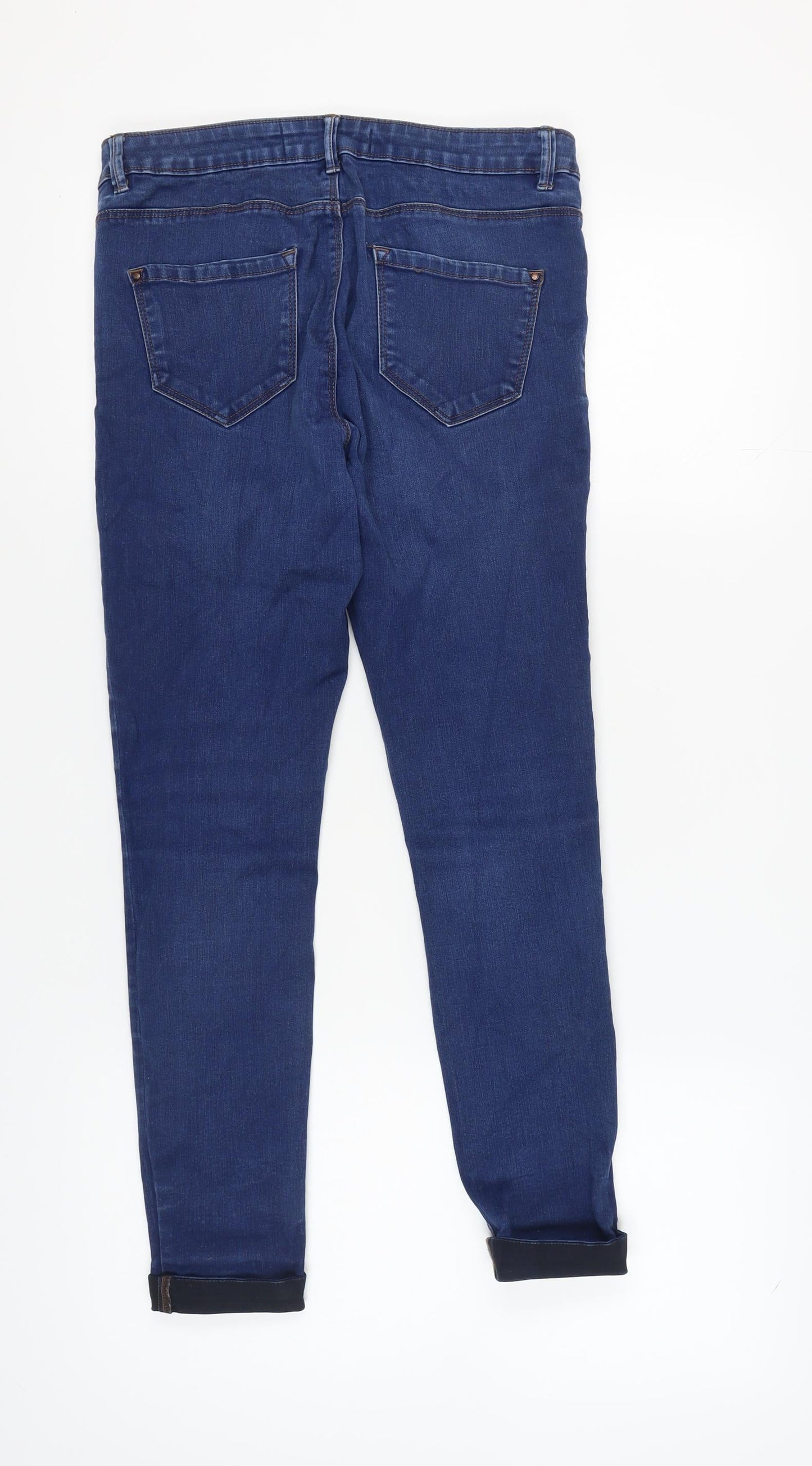 New Look Women's Blue Skinny Jeans Size 12
