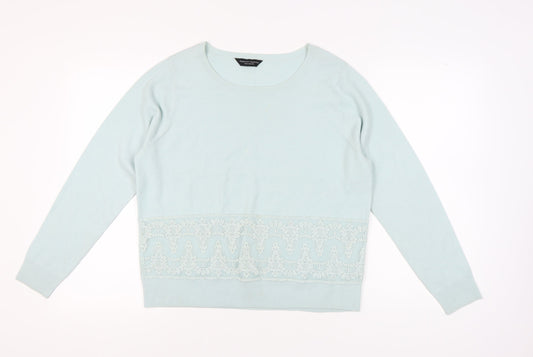 Dorothy Perkins Women's Blue Pullover Jumper Size 18