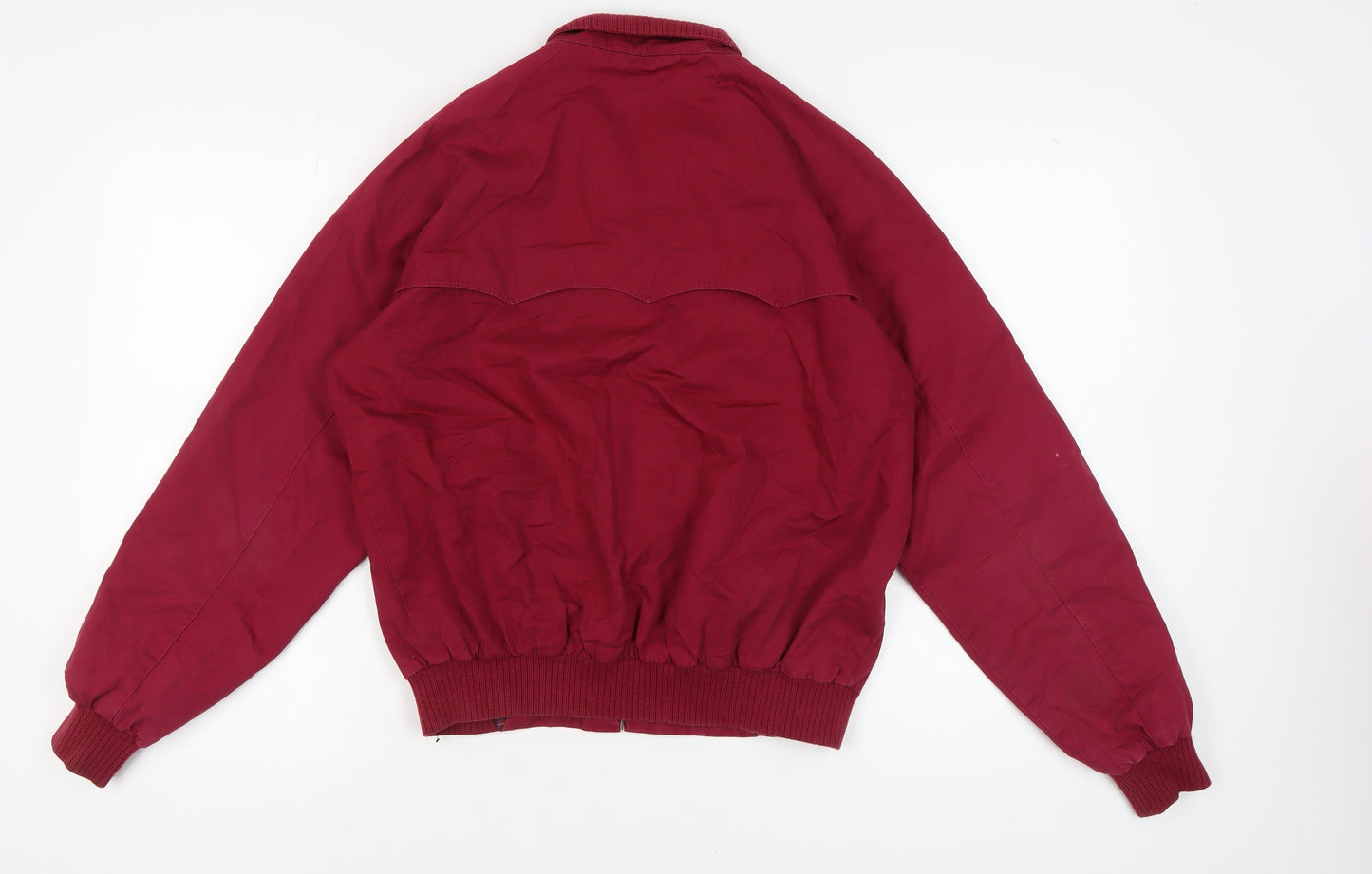 POP Men's Red Medium Basic Jacket with Zip Pockets