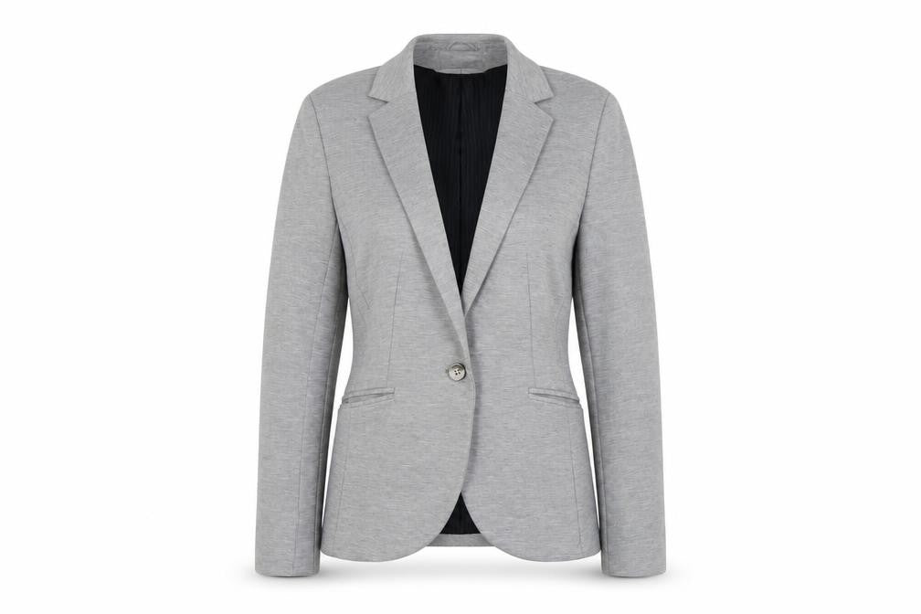 H&M Women's Grey Blazer, Size 6, Regular Fit