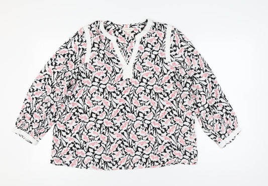 Per Una Women's Multicoloured Floral Blouse Size 14