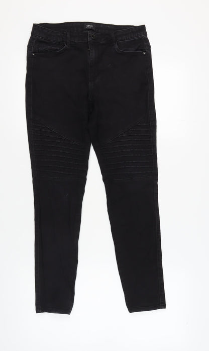 Additional front view of Only Women's Black XL Skinny Jeans