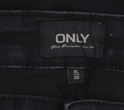 Close-up detail of Only Women's Black XL Skinny Jeans