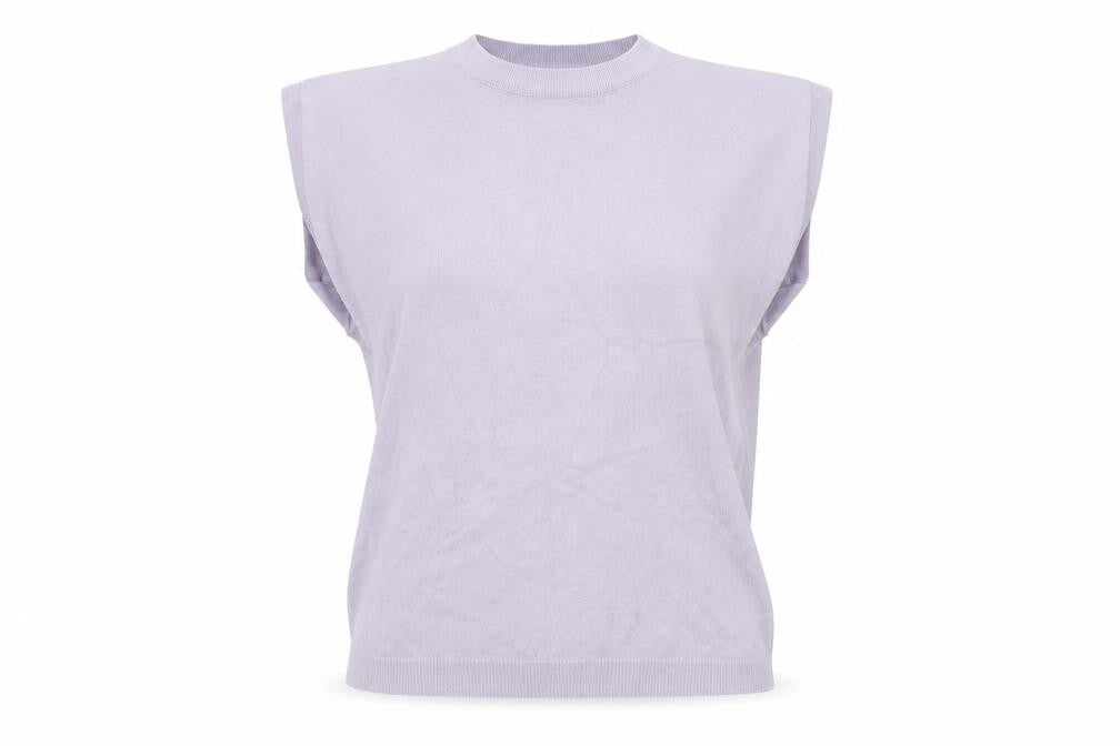 QED London Women's Purple Sleeveless Pullover Jumper