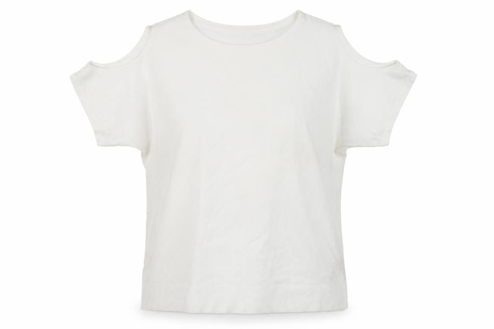 Wallis Women's White Cold Shoulder T-Shirt M