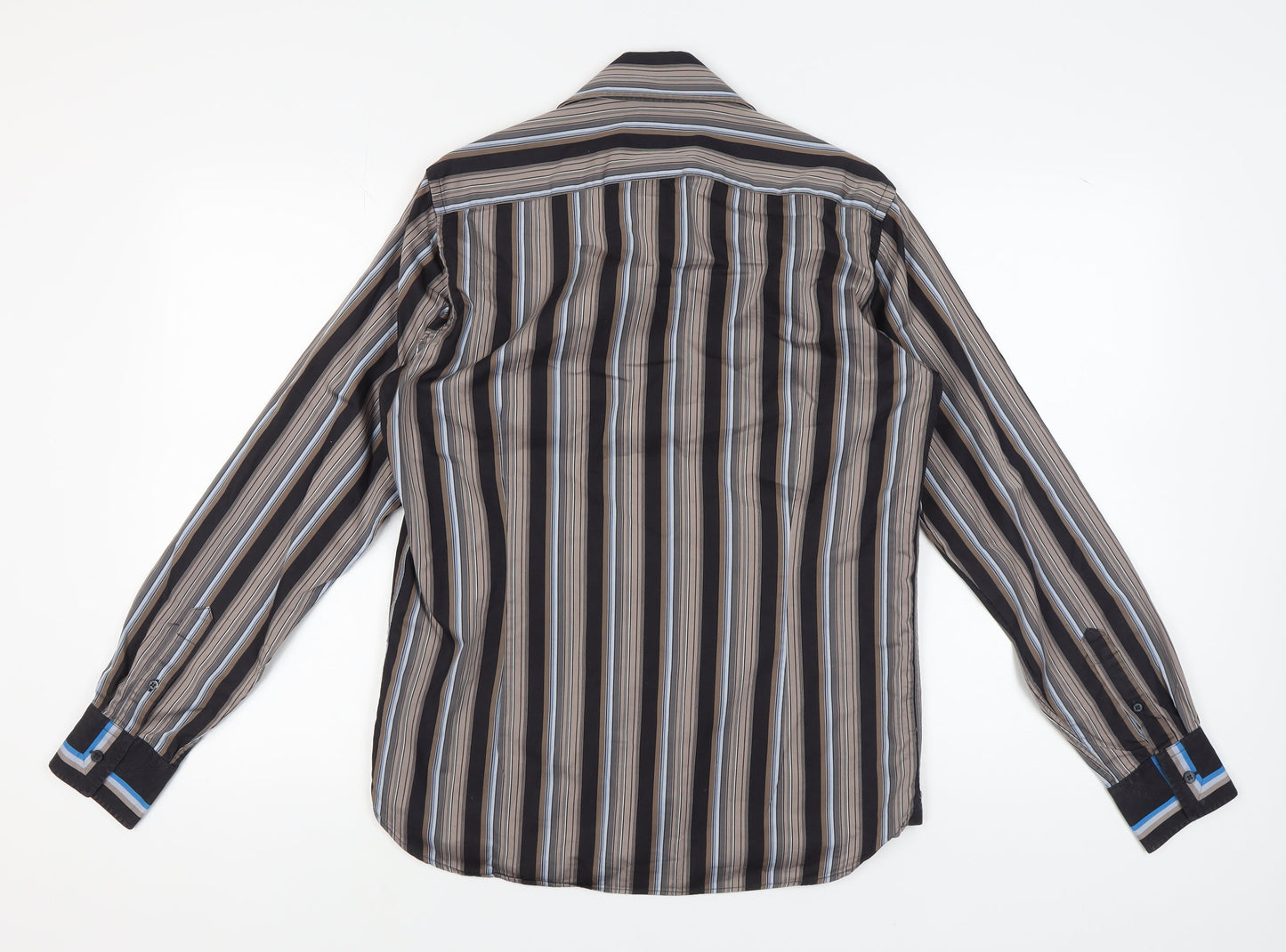 Ted Baker Men's Multicoloured Striped Shirt, Size M, Button-Up