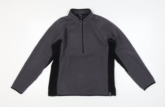 Trekmates Women's Grey Fleece 1/2 Zip Sweatshirt L