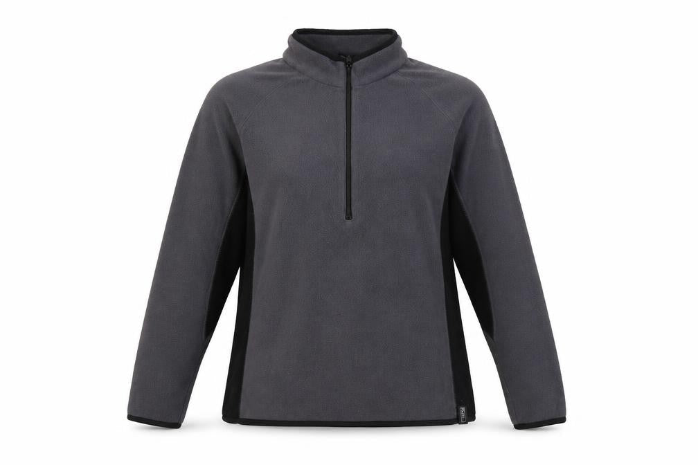 Trekmates Women's Grey Fleece 1/2 Zip Sweatshirt L
