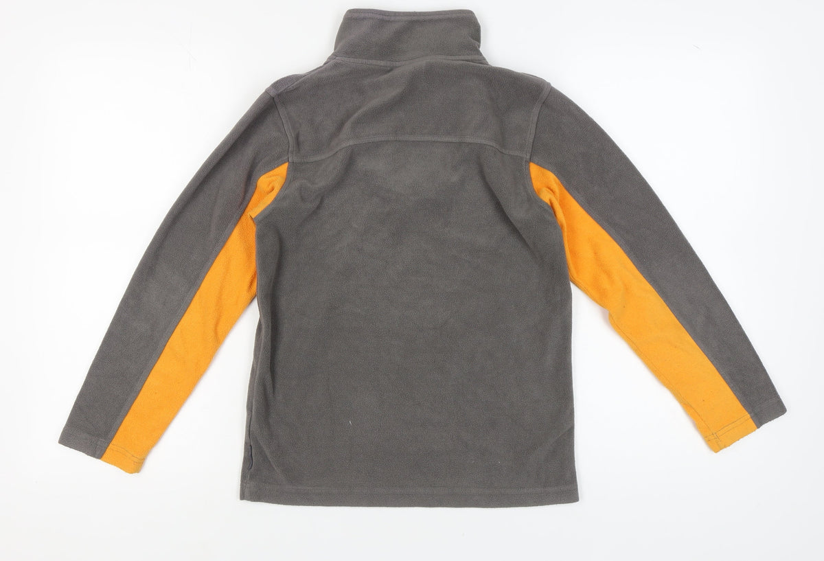 Trespass Boys Grey Orange Fleece Sweatshirt 11-12 Years