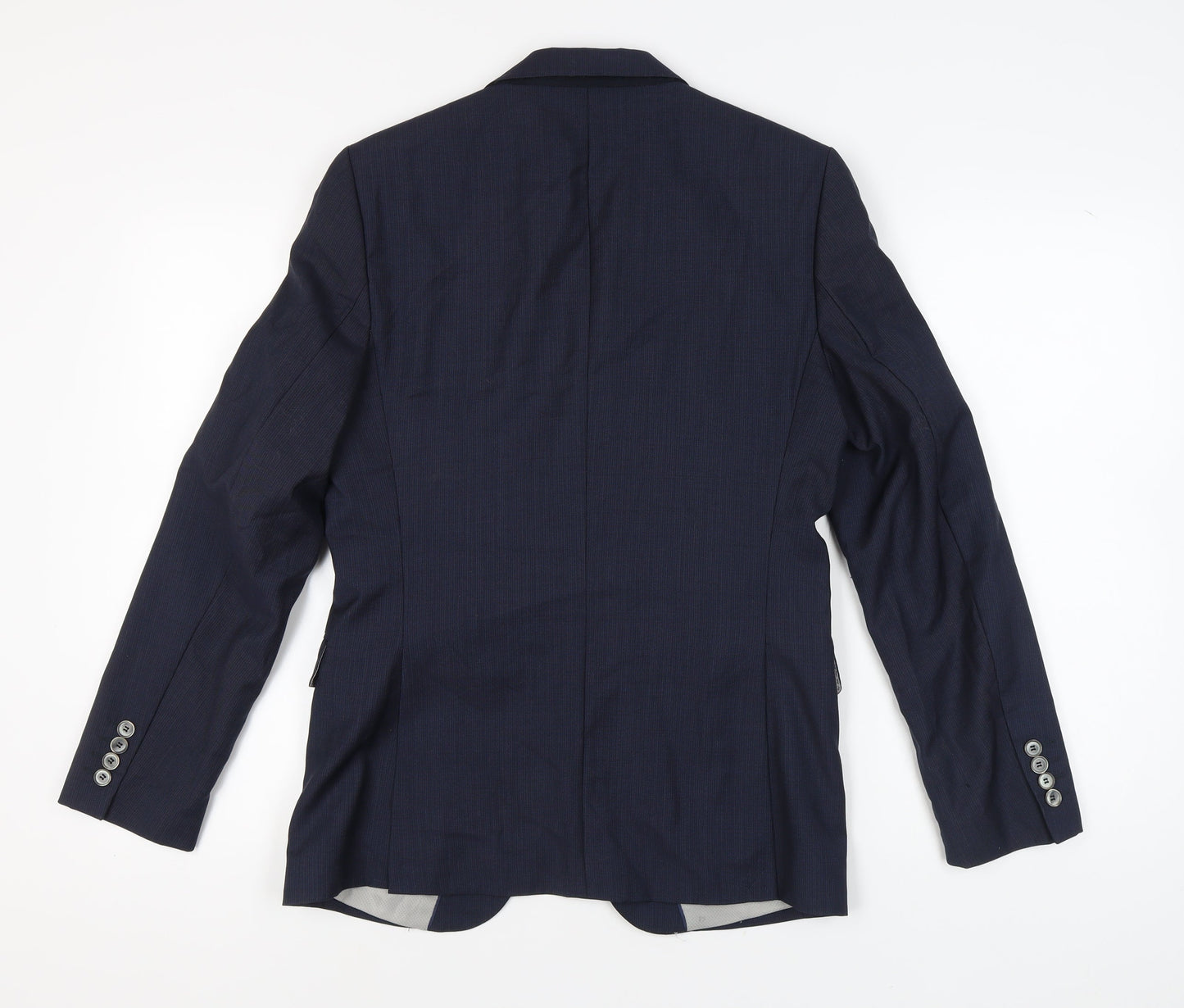 Zara Man Blue Blazer, Men's 36, Single-Breasted