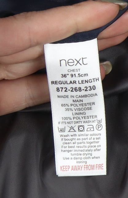 Next Men's Blue Blazer 36 Regular Jacket