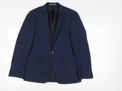 Additional front view of Red Herring Men's Blue Blazer, size 38R